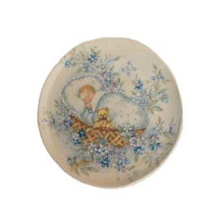Wandteller Sleeping Baby blue