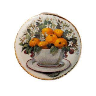 Wandteller Fruit in Cup Orangen