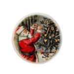 Wandteller Santa am Christbaum